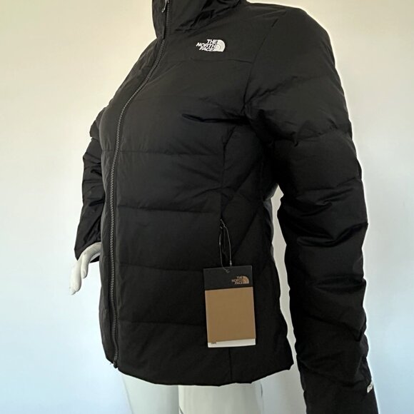 THE NORTH FACE WOMEN FLARE2 (Minoqua) PUFFER 550-DOWN WINTER JACKET BLACK ALL SZ - Picture 1 of 3